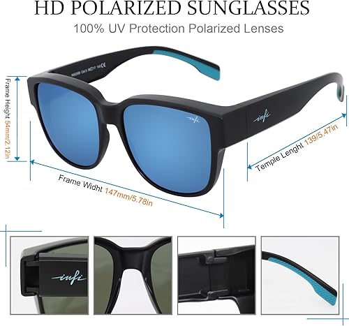 Miniatura 2 de INFI Lentes de sol polarizados para mujeres y hombres, pesca, conducción, al aire libre, lentes espejados, protección UV