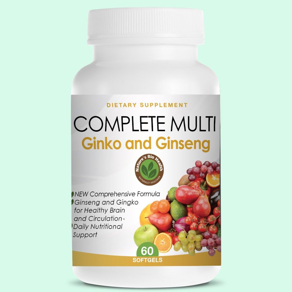 Complete Daily Multi Vitamins for Women, Men, Seniors - from Teens to Over 50 - Easy To Swallow Softgel with Iron, Minerals and Botanicals to Establish and Maintain Optimum Health - Comprehensive Formula with Gingko and Ginseng