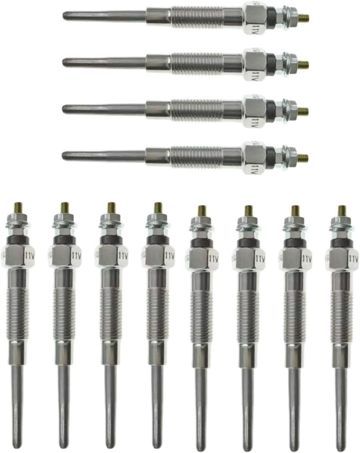 Car Heater Glow Plugs Compatible With For 1DZ 3Z 15Z 5FD 6FD 7FD 8FD Forklift Truck Engine For Turbo Heater Glow Plug 19850-96200-71(12pcs)