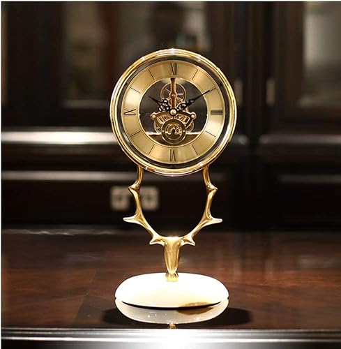 Miniatura 2 de Relojes de repisa, Péndulo Reloj de Mesa de Escritorio Reloj de Sala de estar Adornos Reloj de Escritorio Reloj Napoleón Mantel Reloj