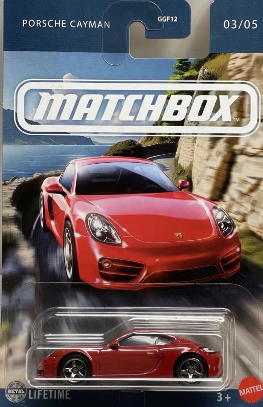 Matchbox Porsche Cayman Rojo escala 1:64 miniatura 1
