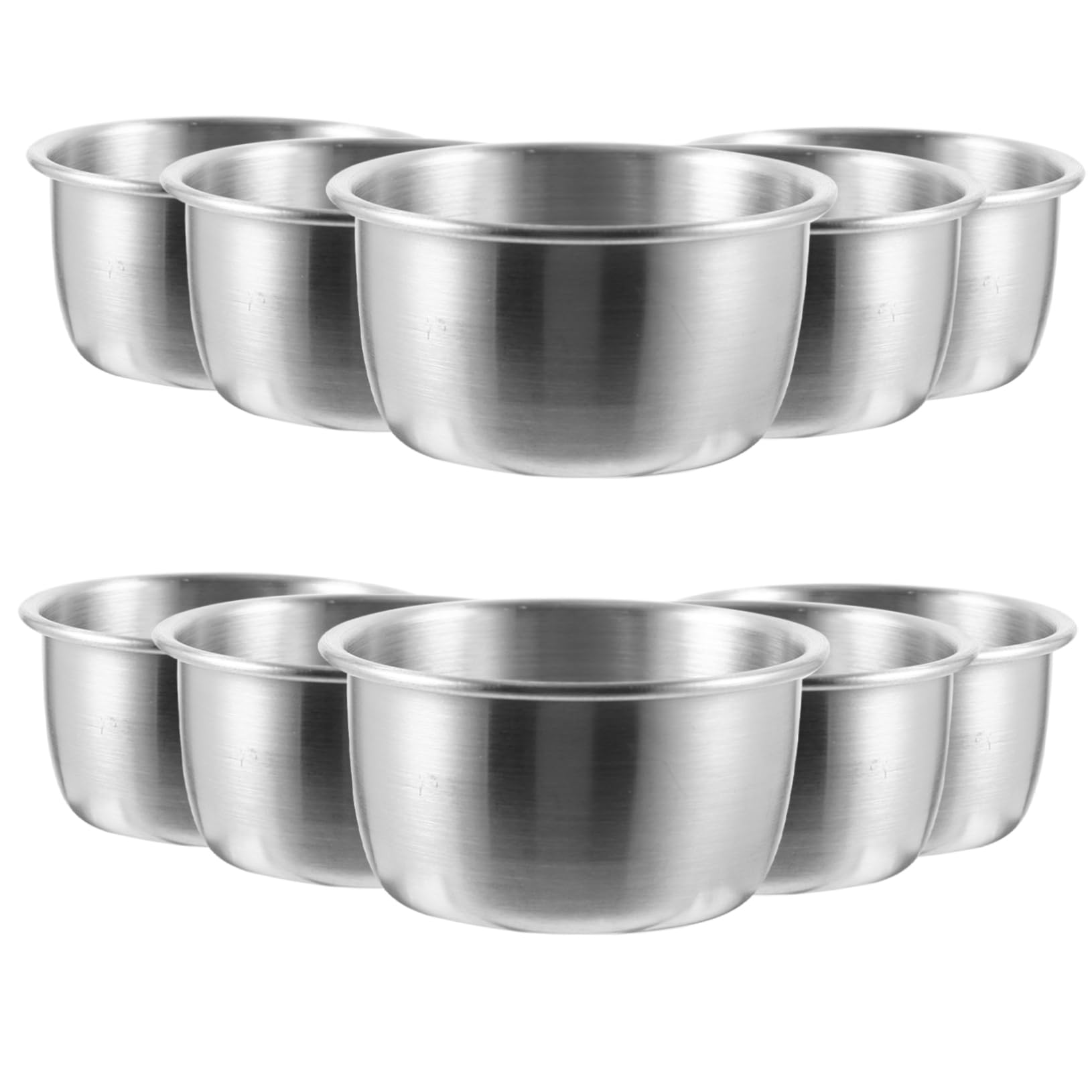 PRETYZOOM 120 Pcs Stainless Steel Sauce Cups Food Trays Containers for Food Tomato Paste Measuring Cup Car Tray Dip Bowls Beverage Dispenser Sauce Pots Sauce Cups Container Sauce Container