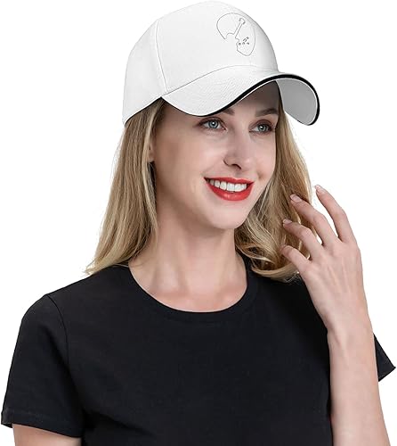 Miniatura 6 de Flyjbs Gorra de béisbol unisex con notas musicales de piano, ajustable, gorra de camionero musical para mujeres y hombres