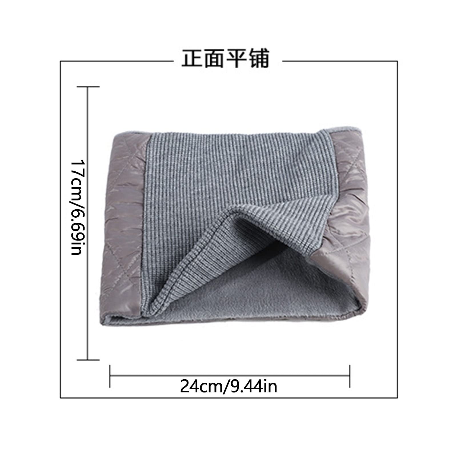 Bufanda de Lana de Invierno para el Cuello, Bufanda cálida para Hombres y Mujeres, Bufanda para el Cuello de Ganchillo(Khaki-One Size)