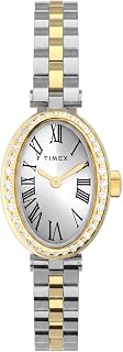 Timex Women's Cavatina 19mm Watch - Two-Tone Bracelet Silver-Tone Dial Gold-Tone Case