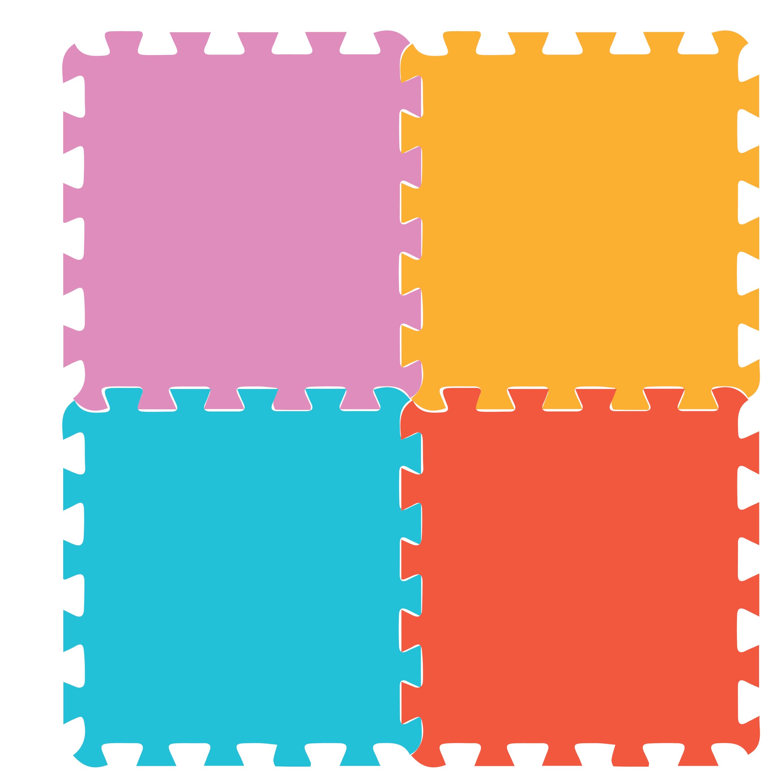 ( Diferent color ) TOYVELT Foam Puzzle Floor Mat for Kids – 12x12 16 ...