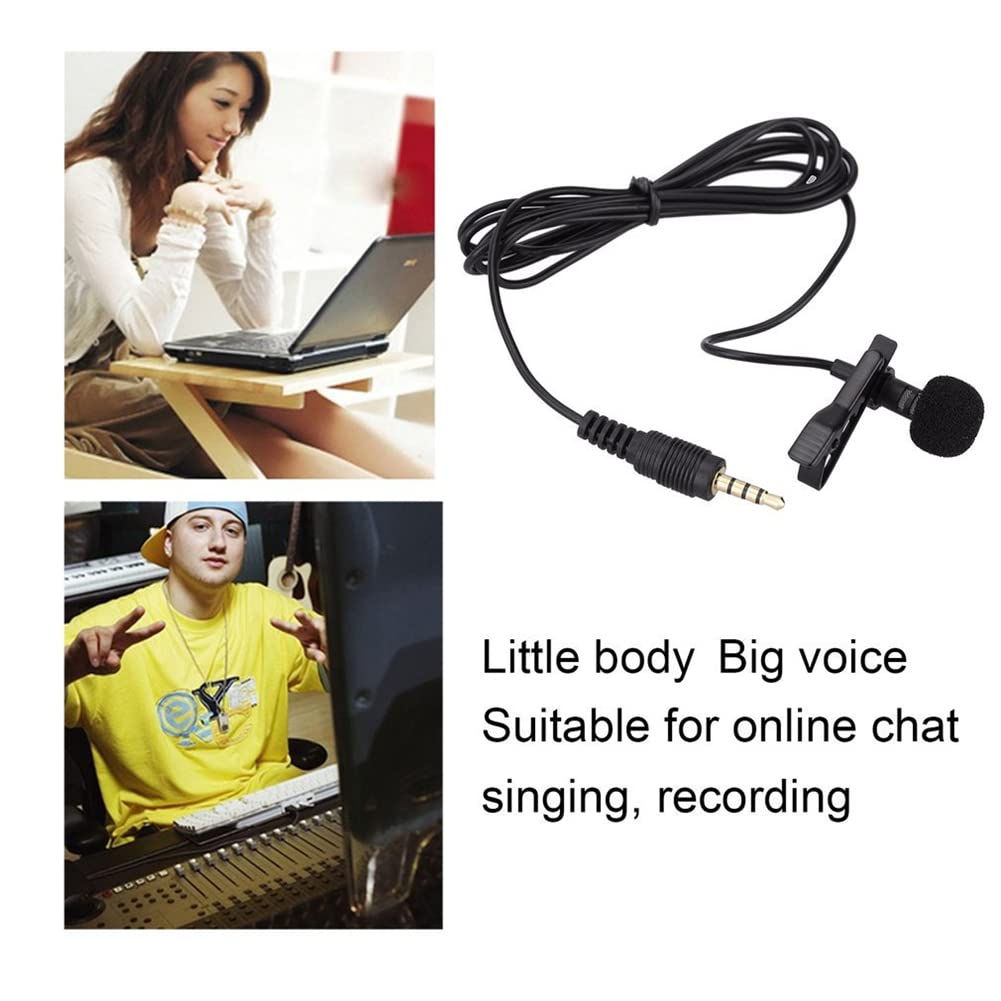 Microfono a risvolto – Noise Cancellin Tiny – Microfono multiuso per karaoke, mixer e conferenze
