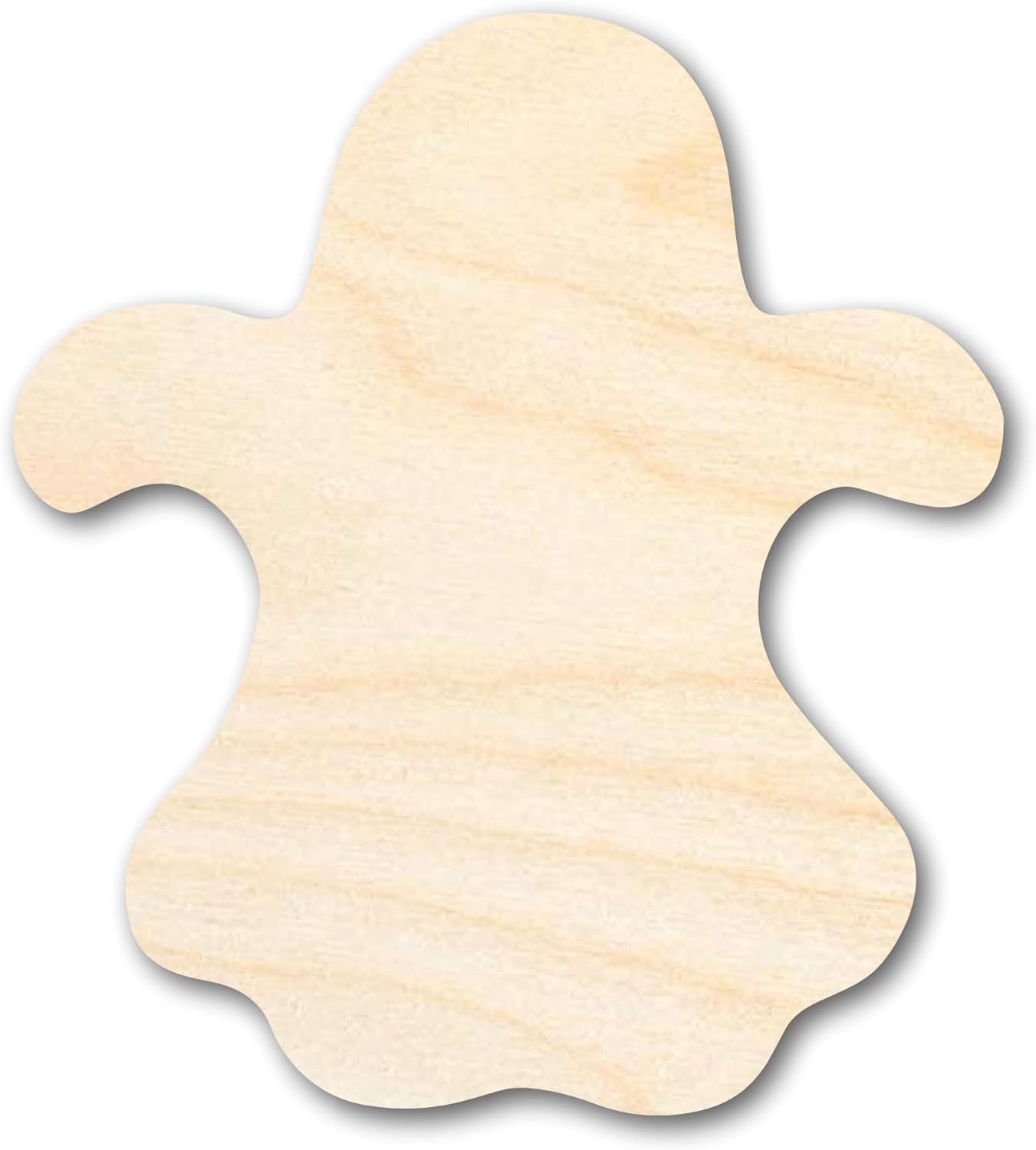 Unfinished Wood Ghost Shape Halloween Craft up to 46" DIY 16" / 3/4"
