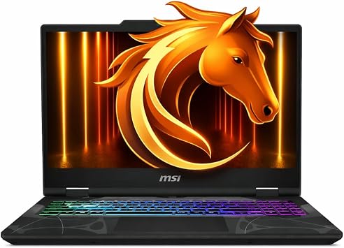 msi Cyborg 15 Thin & Light Gaming Laptop 15.6 FHD 144Hz RTX 5060, Intel Core 7-240H, 16GB DDR5, 1TB SSD, Wi-Fi 6E, Windows 11 Pro