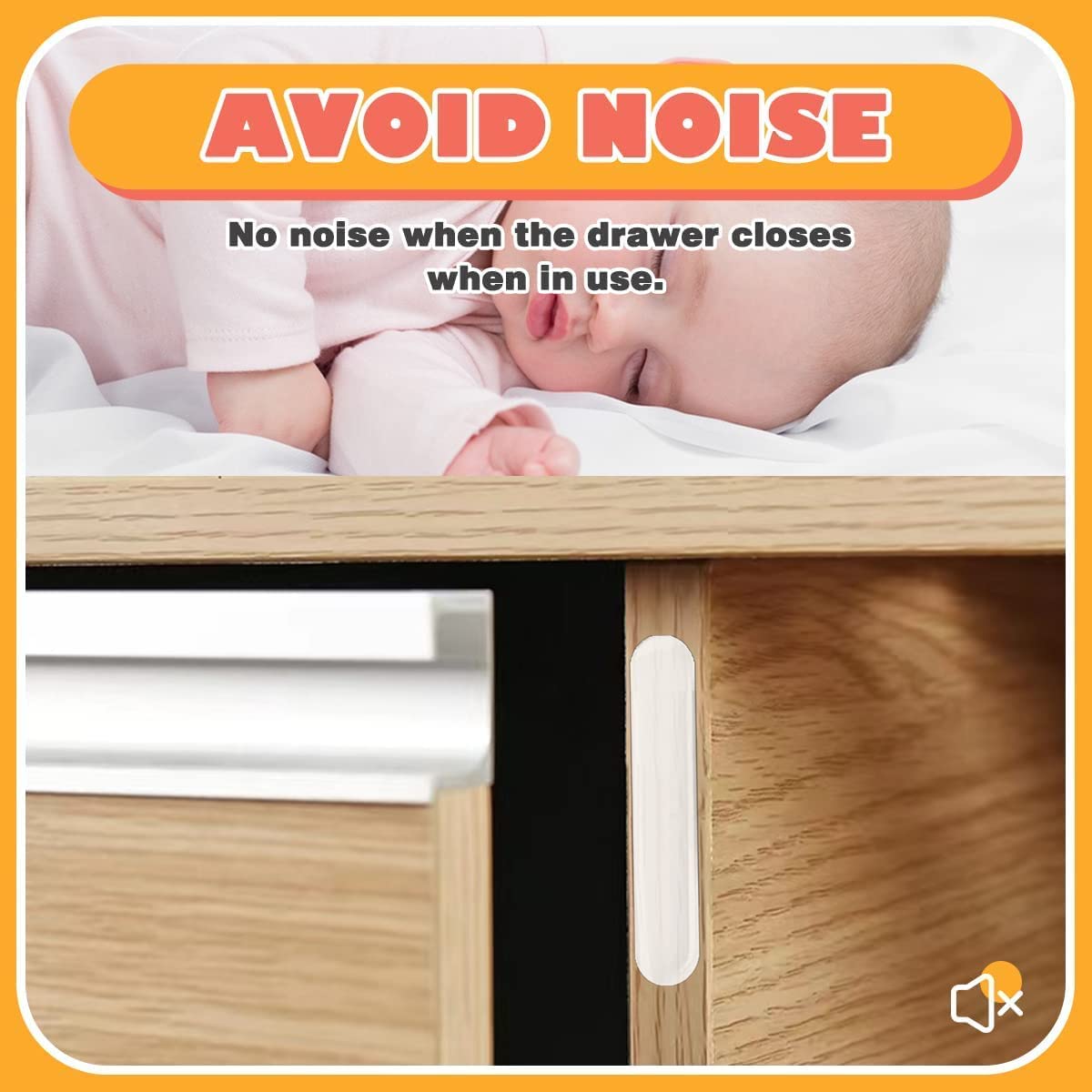 SHFTI Anti-Collision Sticker - Transparent Silicone Door Bumper Strip - Non-Marking Cabinet Handle Protector - Noise Reduction & Anti-Slip - Self-Adhesive - 6.5x1cm - Pack of 50 1