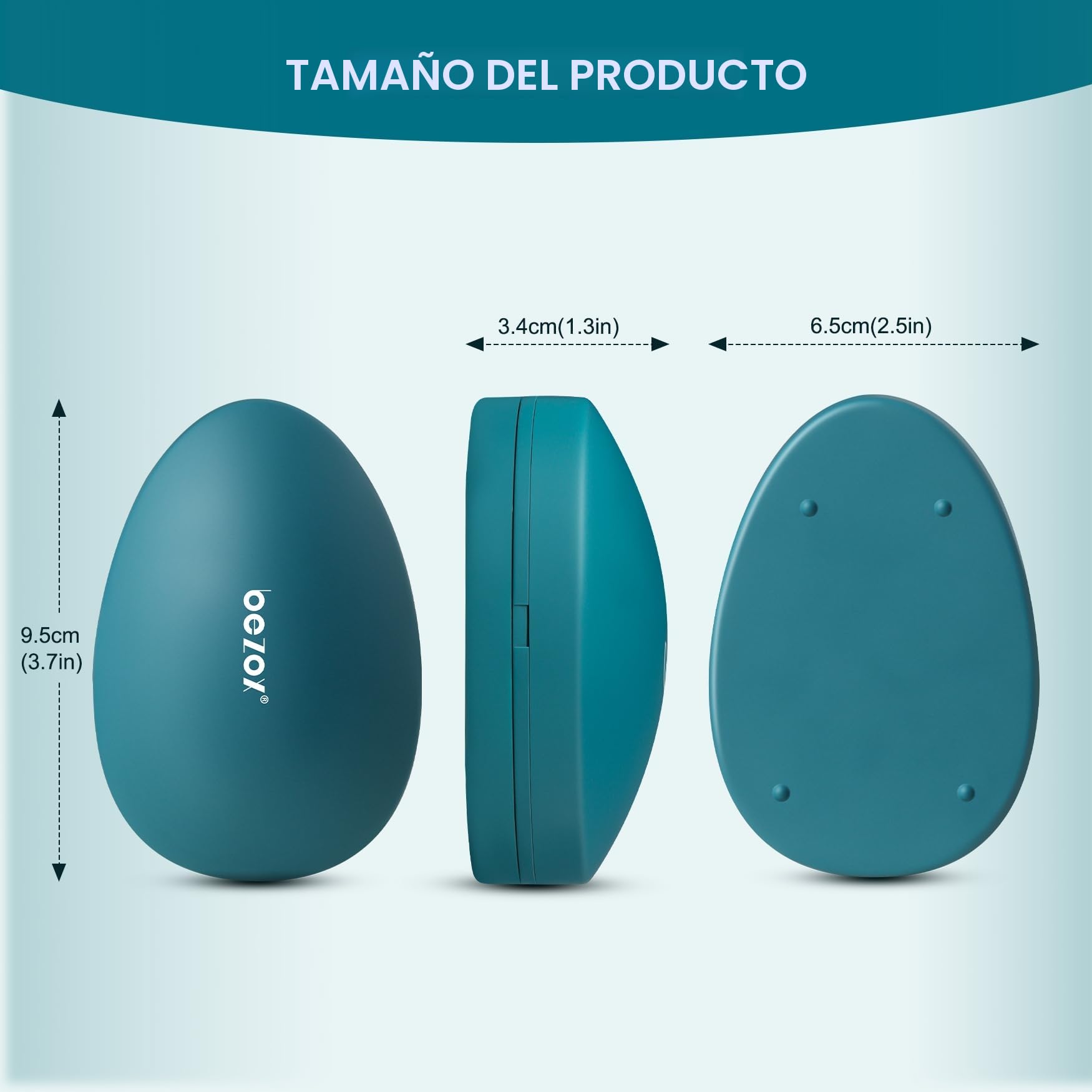 BEZOX Depilador de Vidrio Nano con Superficie de Pulido Mejorada - Depilación sin Dolor Reutilizable