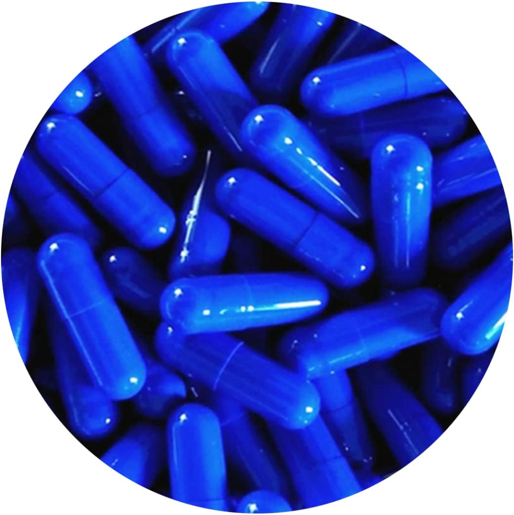 DR T&T 10000 Empty Gelatin Gelatine Capsules,Capsule Dark Blue Size 0