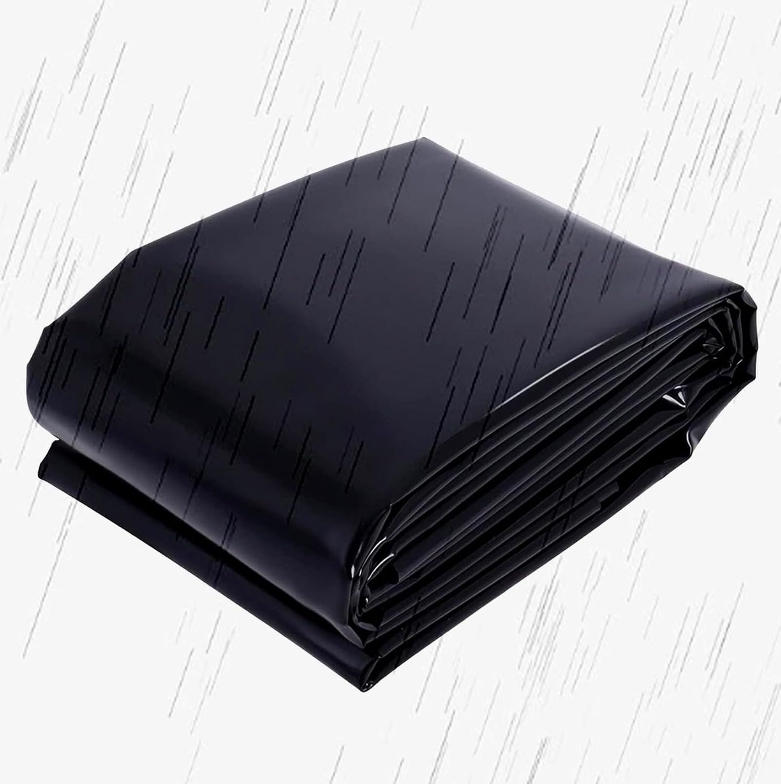 Revestimiento duradero de polietileno de alta densidad de 1 x 1 m, goma flexible para KOI, peces, patos y paisajes acuáticos, durabilidad superior para una funcionalidad óptima del estanque