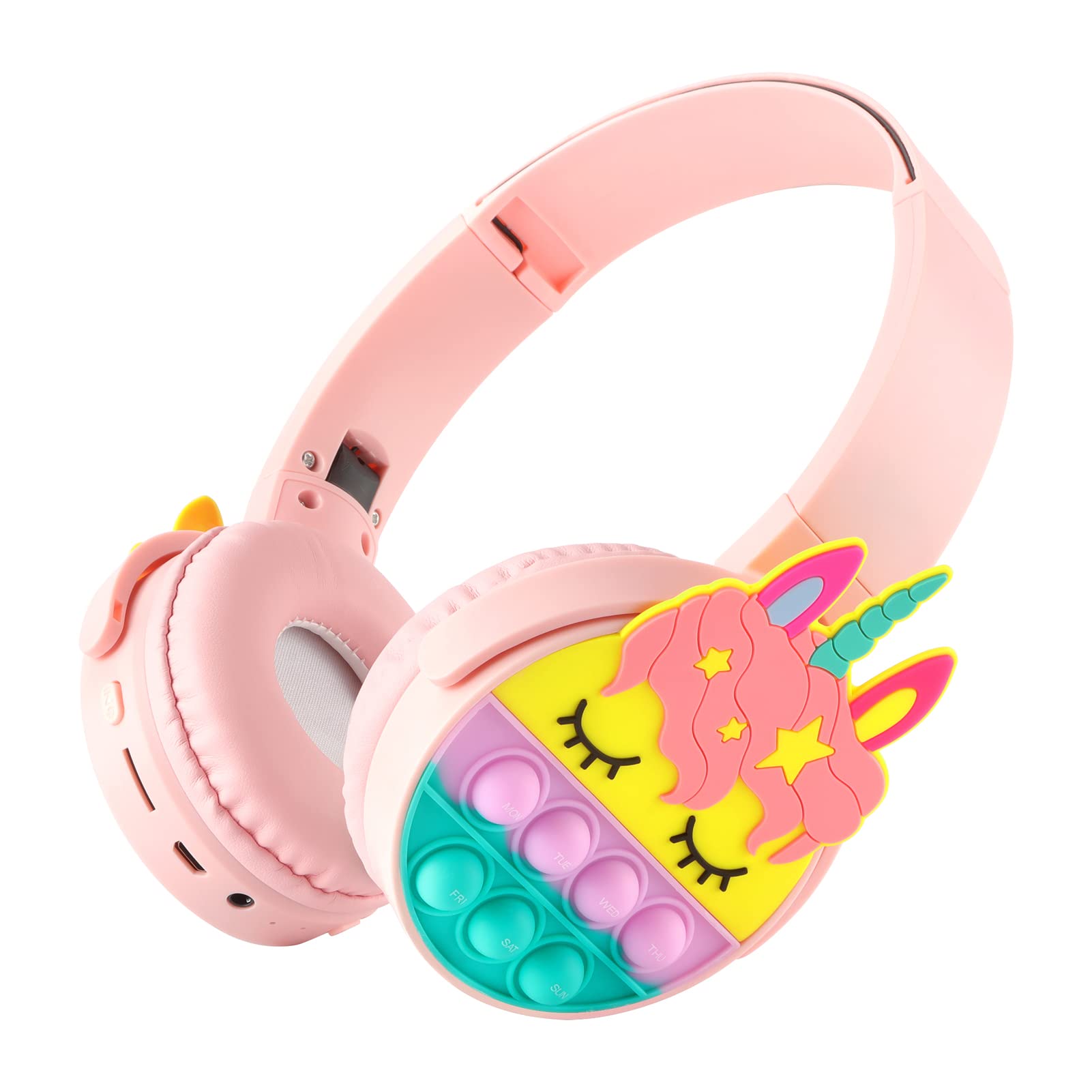 Vunake Bluetooth Headphones For Kids Girls Pop On It Wireless