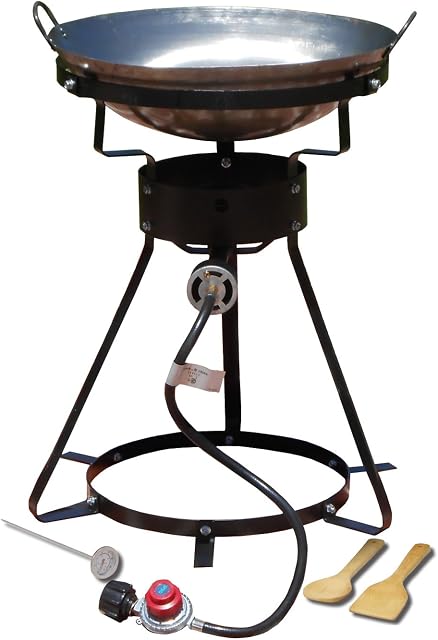 King Kooker 4010059-SSI King Kooker #24WC-24 inch Outdoor Cooker w/Steel Wok-2 Utensils - multi, N/A