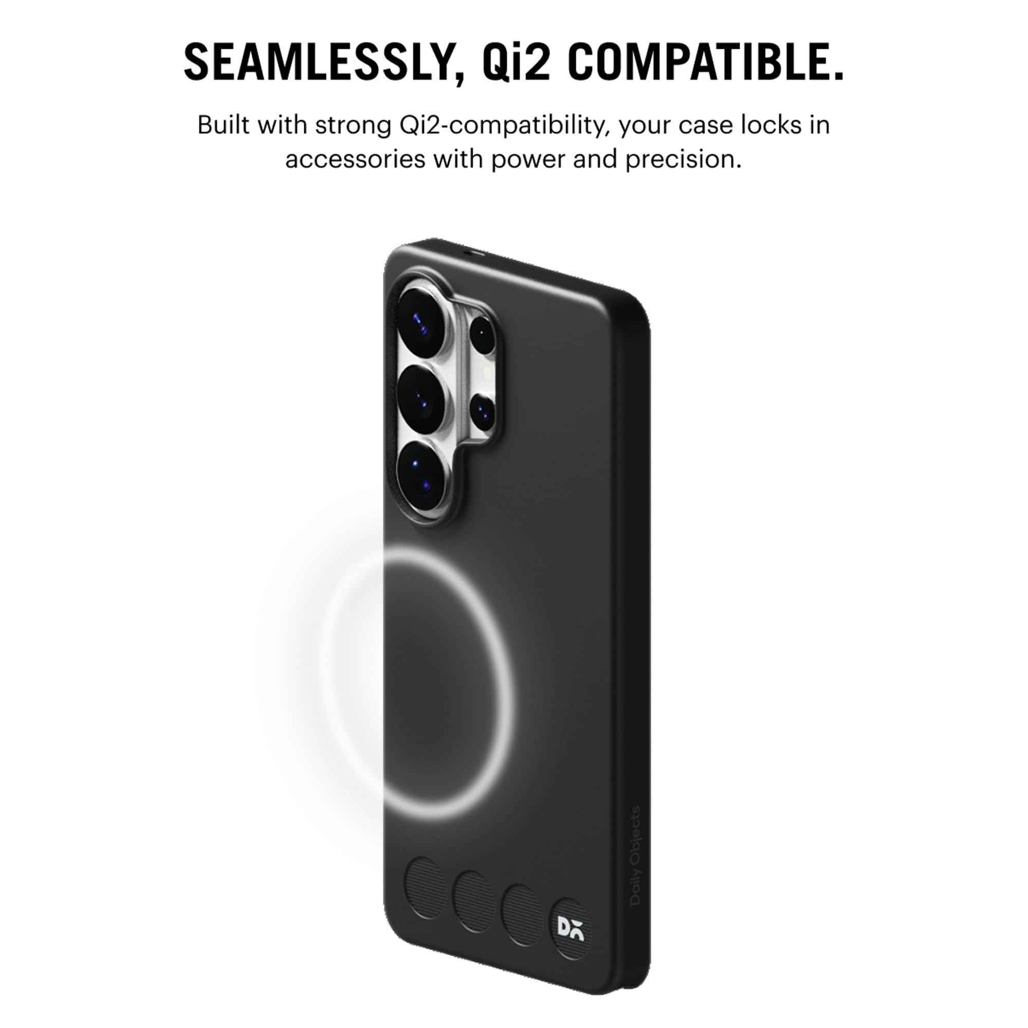 DailyObjects Samsung Galaxy S26 Ultra Stack Classic Magnetic Case Cover|Compatible with Magnetic|Camera & Body Protection|Shock/Scratch Proof|Dual Hybrid Protection | Wireless Charging - Carbon Black — Amazon image 3