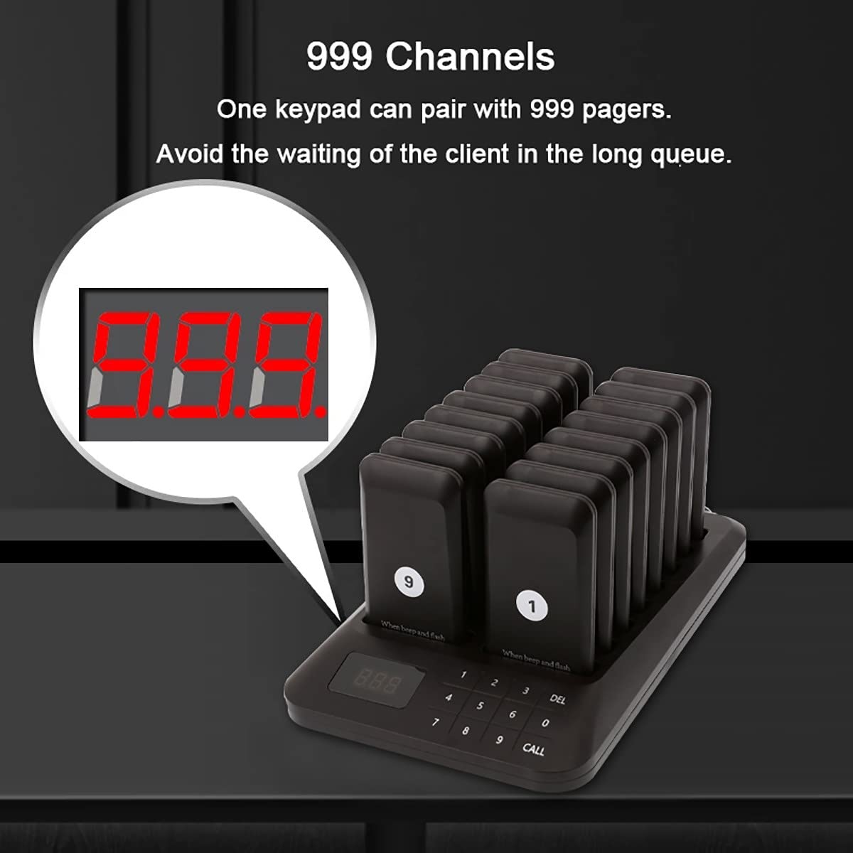 Retekess T112 - Cercapersone Per Ristoranti | Senza Filo, 500m Di Portata | 36 Ore Di Autonomia | 20 Pezzi | Per Bar, Hotel - Foto 9