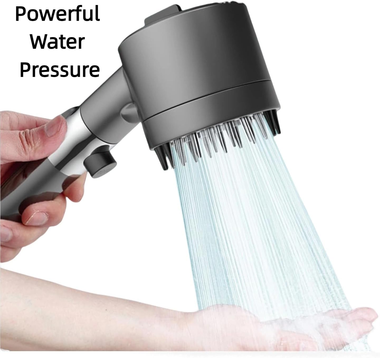 Filtered Shower Head with Handheld & High Pressure - Shower Head with 59" Stainless Hose for Hard Water | 3 Spray Modes with 10 Replaceable Filters