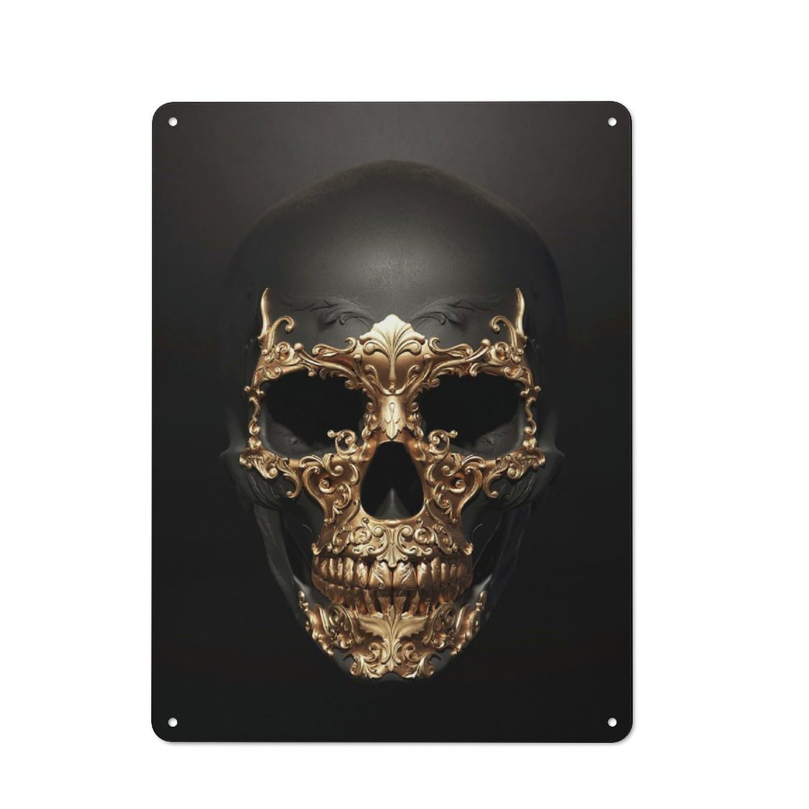 GLAMOUR Metal Wall Sign 40x30cm, Clean Industrial Loft Wall Plaque for Workspace, Cafe, Hallway Or Garage