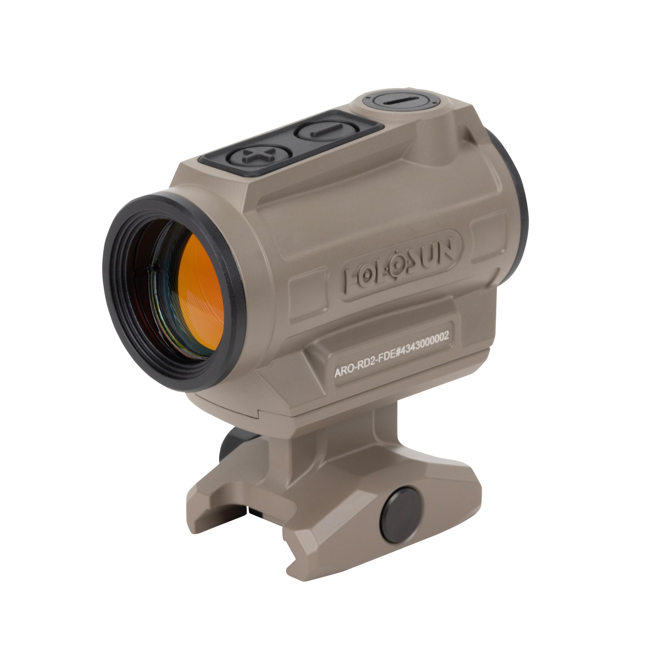 HolosunARO-RD2-FDE Microdot Rotpunktvisier mit 2MOA Punktabsehen, FDE, Picatinny-Schiene, für die Jagd, Sportschießen und Softair, taktisches Mikro-Rotpunkt-Visier - 70190793