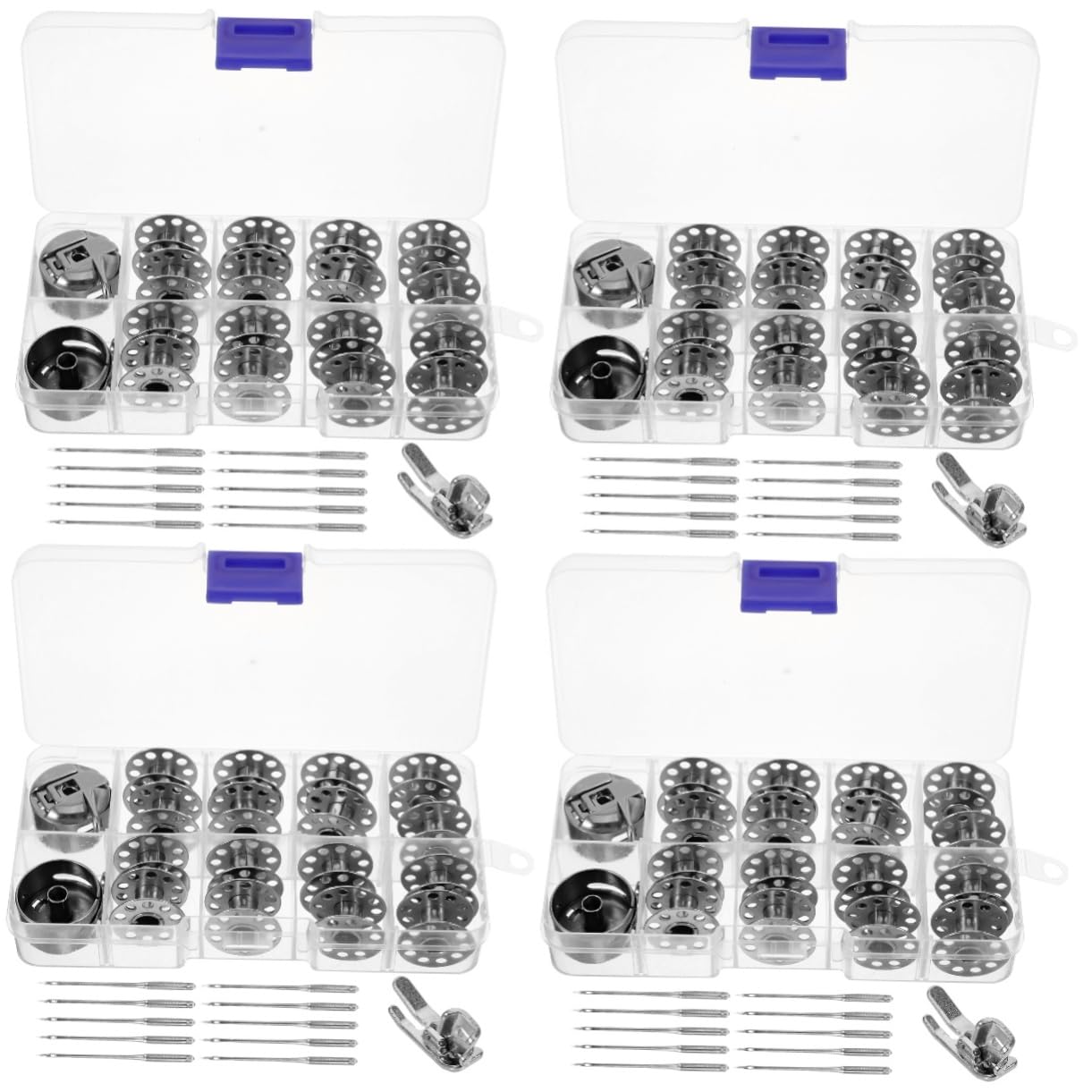 Bobines de fil pour machine à coudre avec boîtier portable de couture