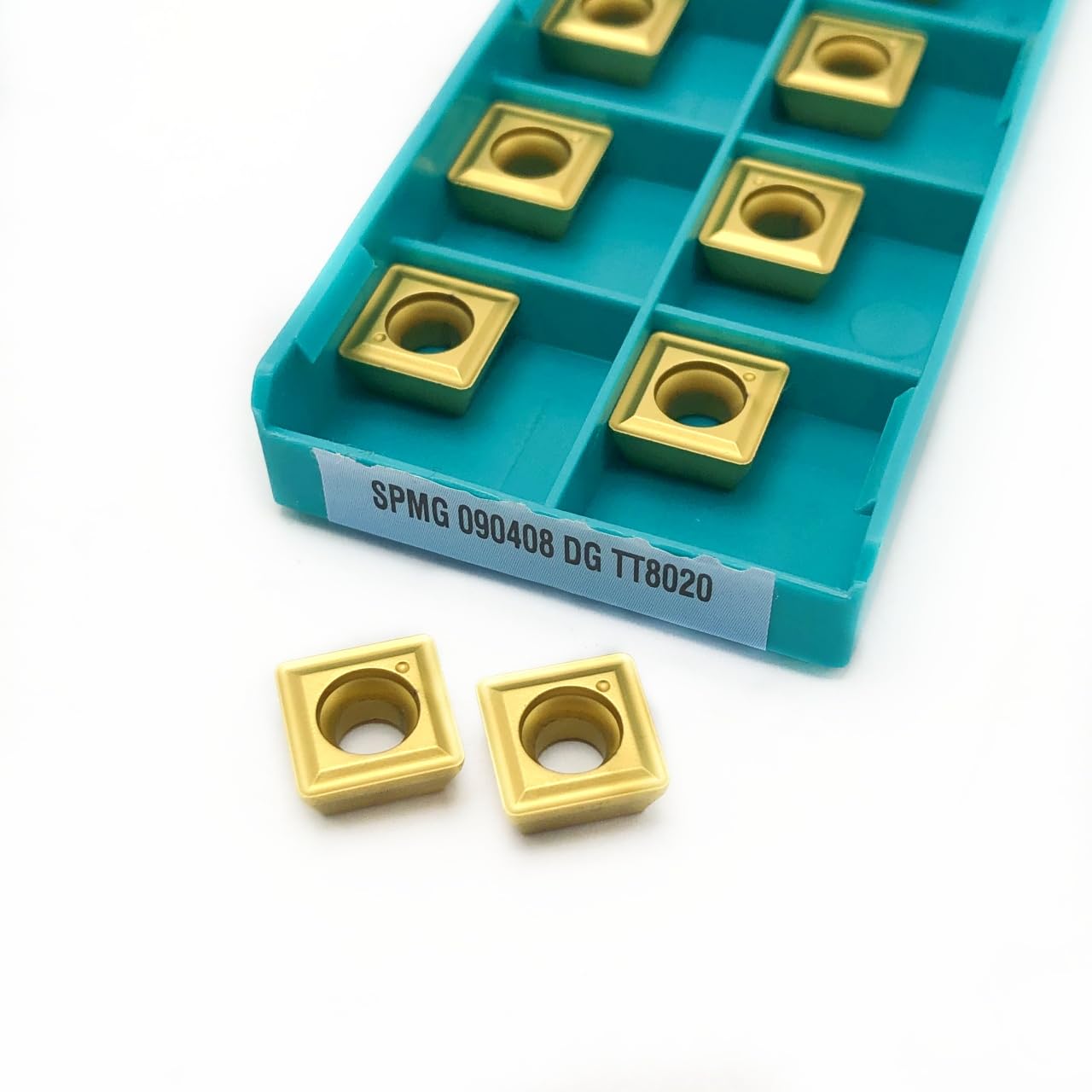 Lot De 10 Inserts Carbure Pour Perçage CNC - Série SPMG (05,06,07,09,14) / TG1225 - Pour Acier, Inox, Fonte - 6