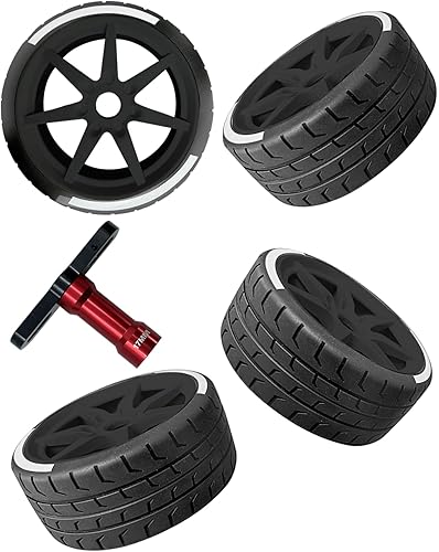 Neumáticos RC 2.9 para o ARRMA 18 Typhon 6s BLX, 17 Infracción 6S BLX, ilimitado, juego de neumáticos de rueda RC con llave de rueda, 4 neumáticos