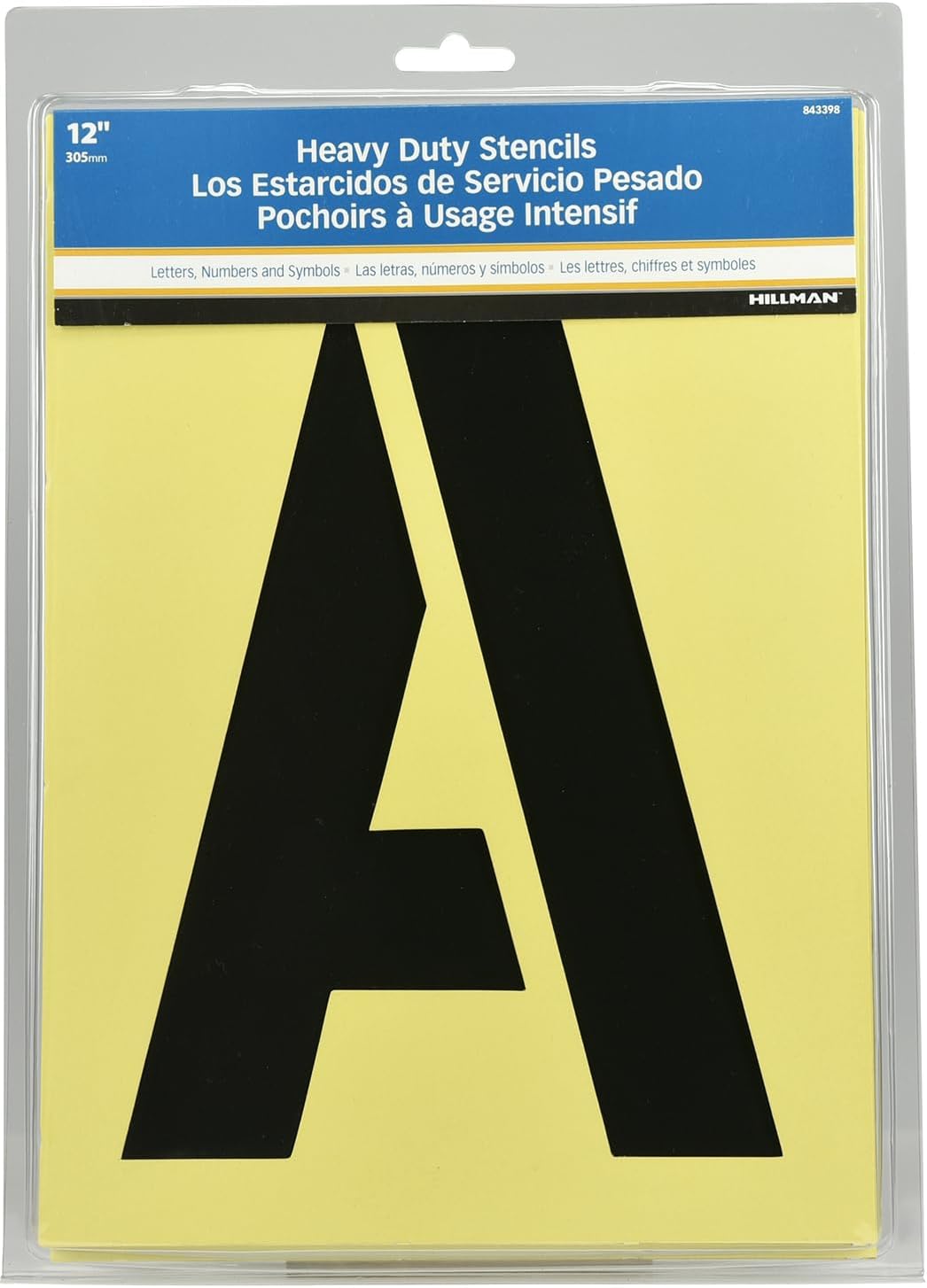 Hillman Heavy Duty Stencils (12 inches) (843398)