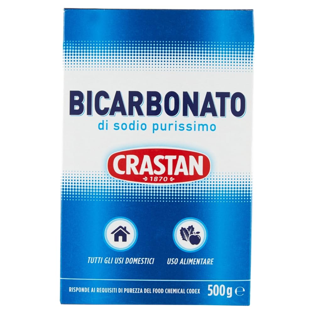 Crastan Bicarbonato di sodio purissimo reines Natriumbicarbonat für den Heimgebrauch und für Lebensmittel 12x 500g + Italian Gourmet polpa 400g