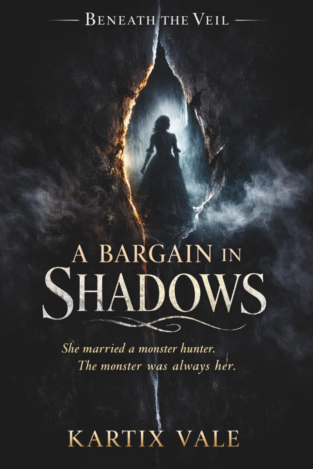 A Bargain in Shadows: A Gothic Victorian Dark Romance with Enemies to Lovers, Haunted Manor, and Supernatural Suspense (Beneath the Veil)