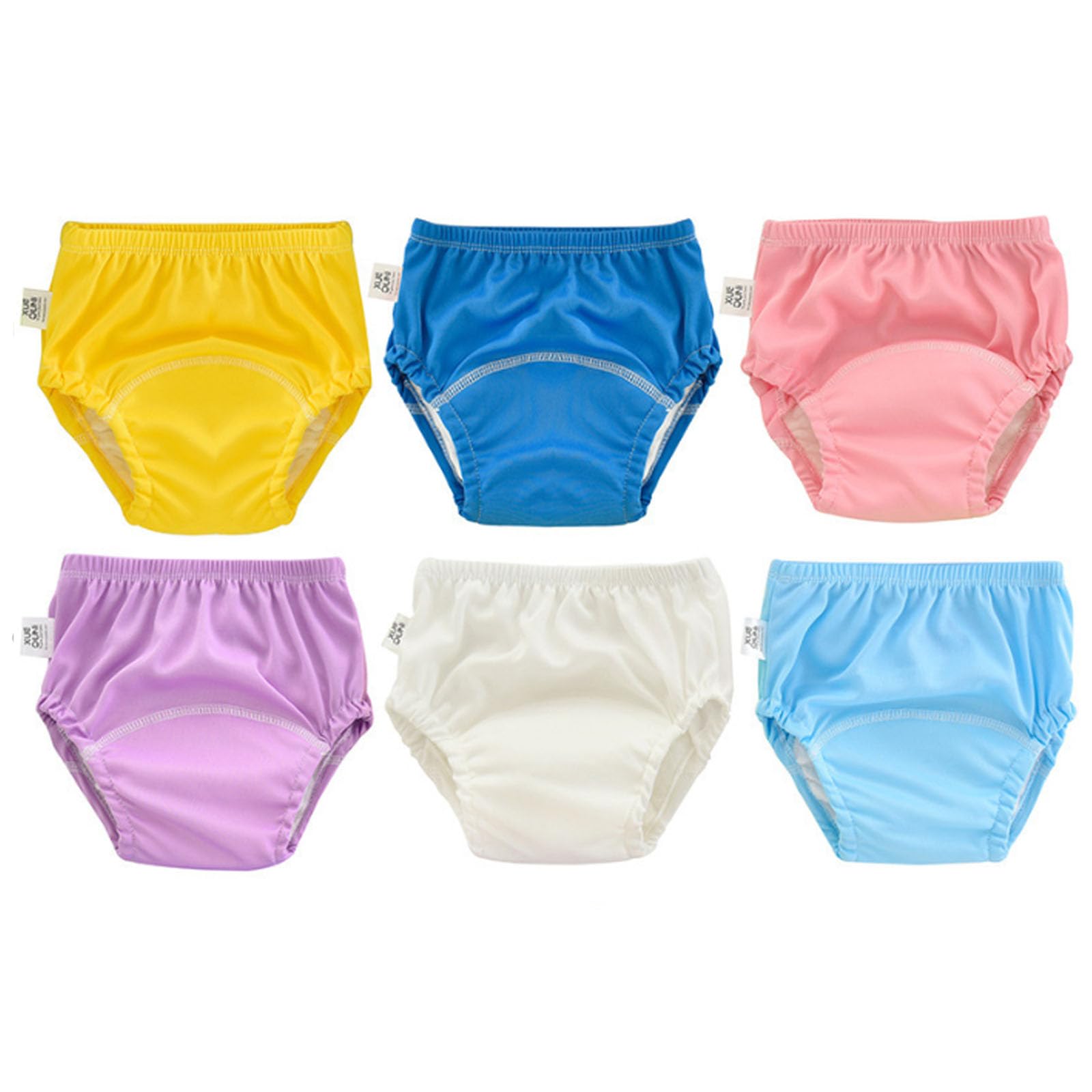 Oaygat 6 Packs Toddler Potty Training Pants Reusable Baby Toddler Training Underwear Toddlers Potty Trainer Pants 6 Layers of Cotton Toilet Training Pant TPU Waterproof Pottys Trainings Underwear