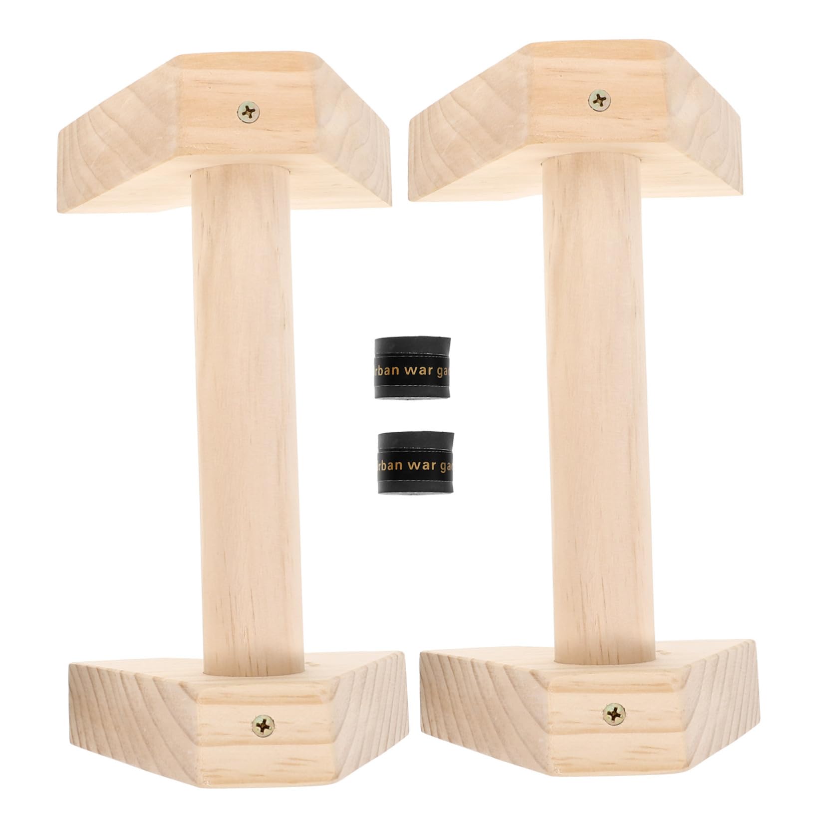 Milisten Wooden Stand Equipment Workout Bar Floor Pushup Handle Stands for Men Gymnastic Bars