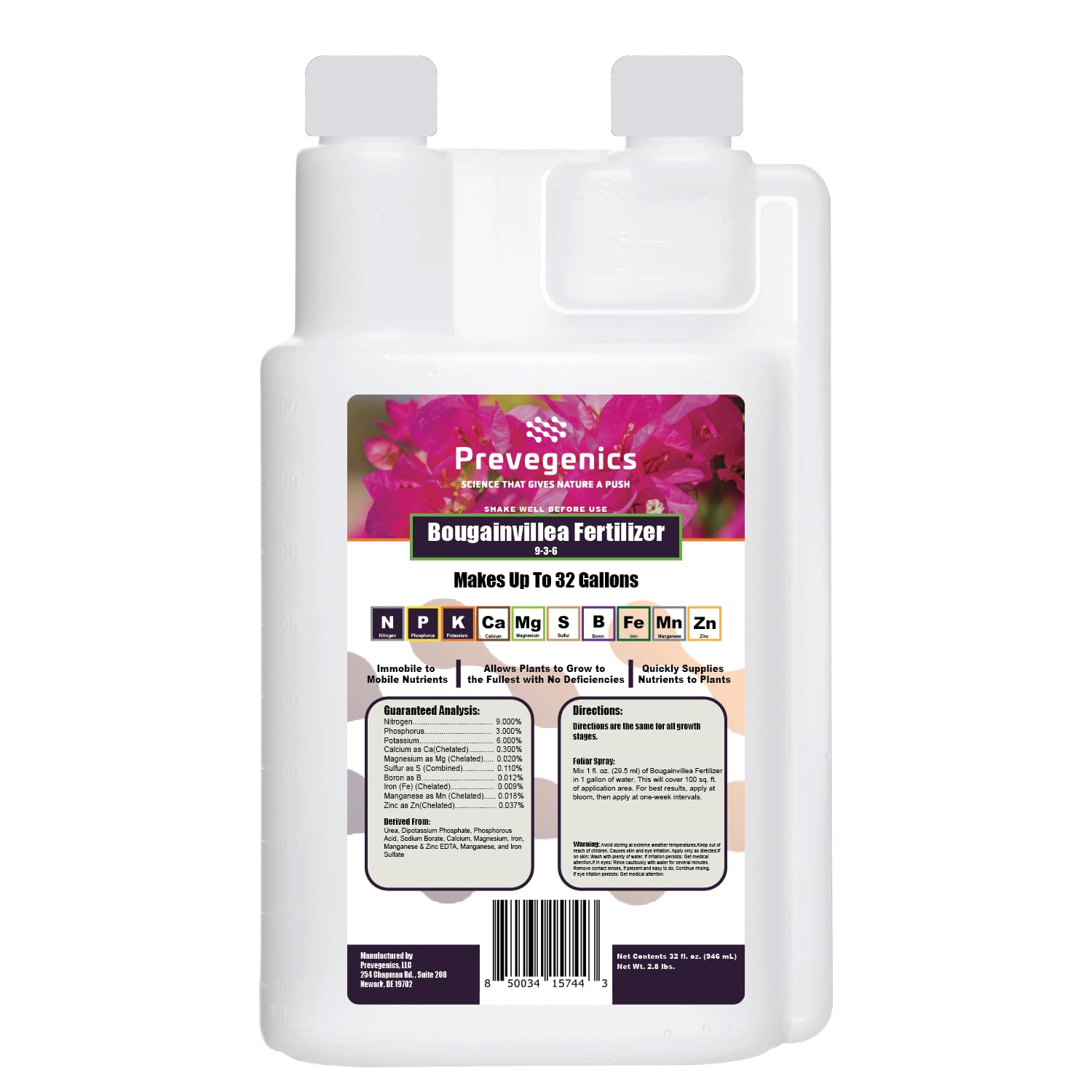 Bougainvillea Liquid Fertilizer | (32 fl. oz.) | Improve Bloom Count and Quality of Bougainvillea | Easy to Use