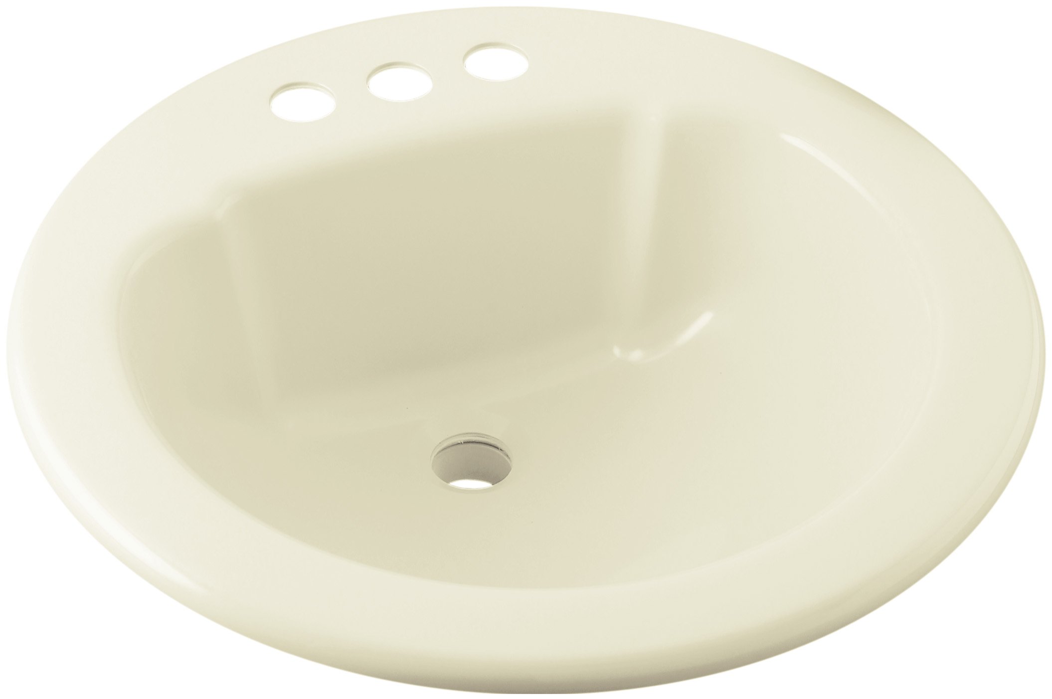 STERLING 75020140-96 19-Inch by 19-Inch Self Rimming Round Lavatory ...