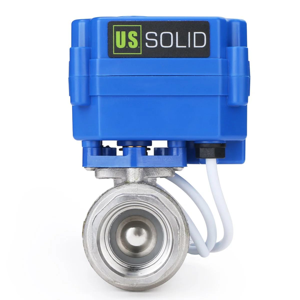 U.S. SolidMotorized Ball Valve- 3/4 Stainless Steel Ball Valve with Full Port, 9-24V AC/DC and 2 Wire Auto Return Setup by