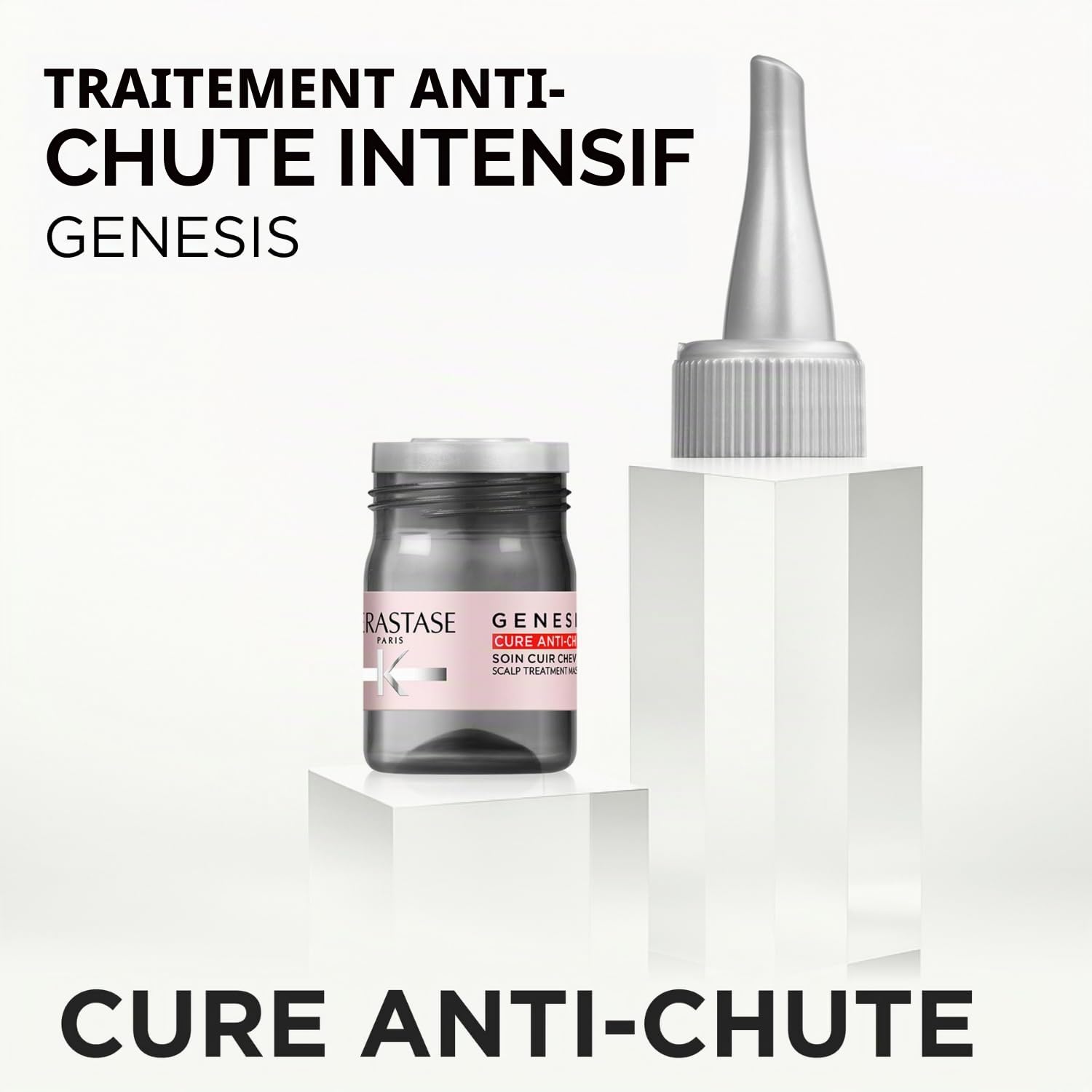 KÉRASTASE Genesis - Cure Anti-Chute Fortifiante - Traitement Enrichi en Aminexil - Formule Légère Sans Rinçage - Cheveux Fins, Cassants & Fragiles - Aide à la Repousse - Résultats visibles rapidement