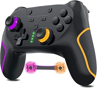 『2023年革新版』Switch コントローラー スイッチ コントローラー switch プロコン 背面ボタン付き マクロ機能 1000mAh大容量 無線 Bluetooth接続 TURBO連射 4階段HD振動 6軸ジャイロセンサー switc...