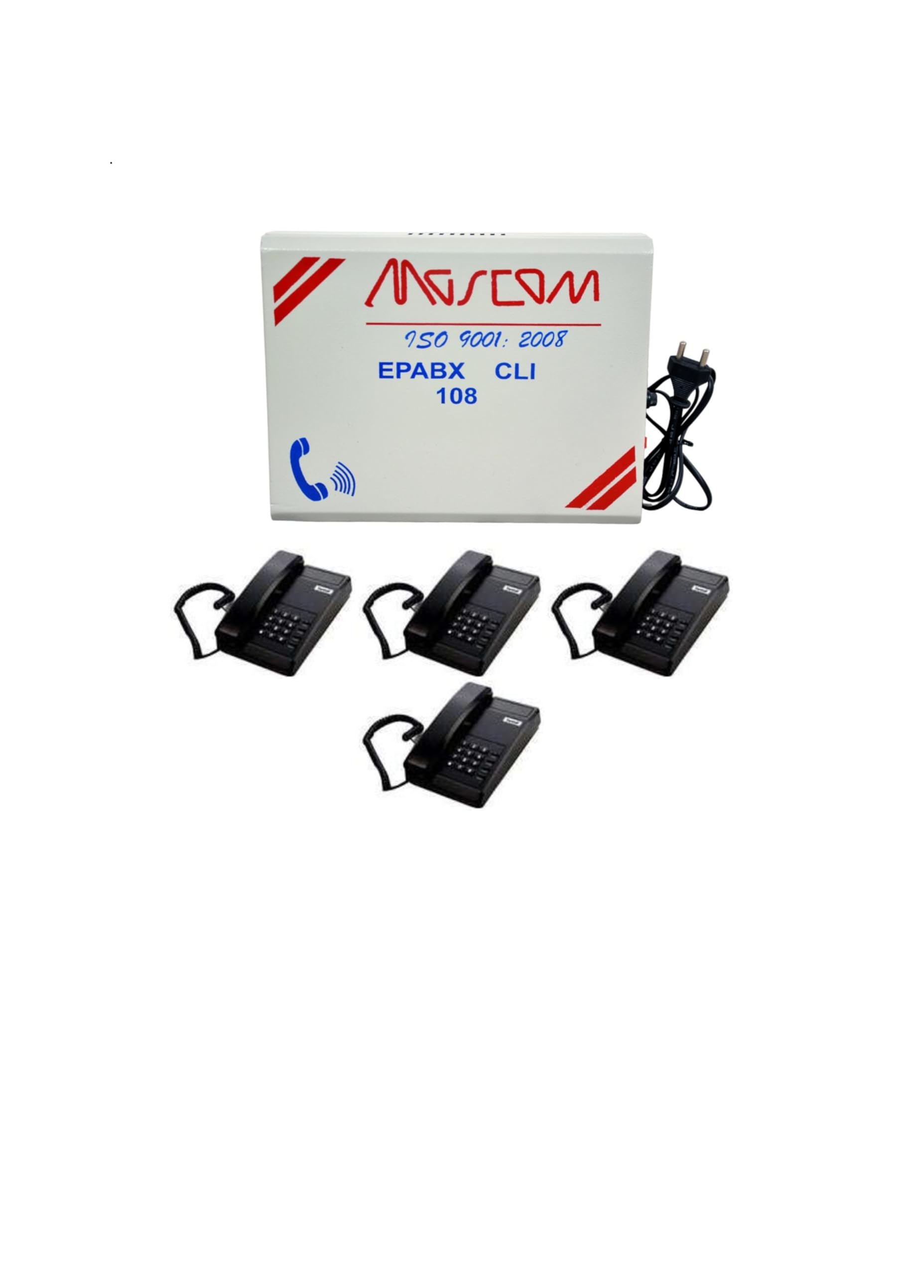 MASCOM EPABX 108 Intercom System and 4 Handy Phone Set-image-12