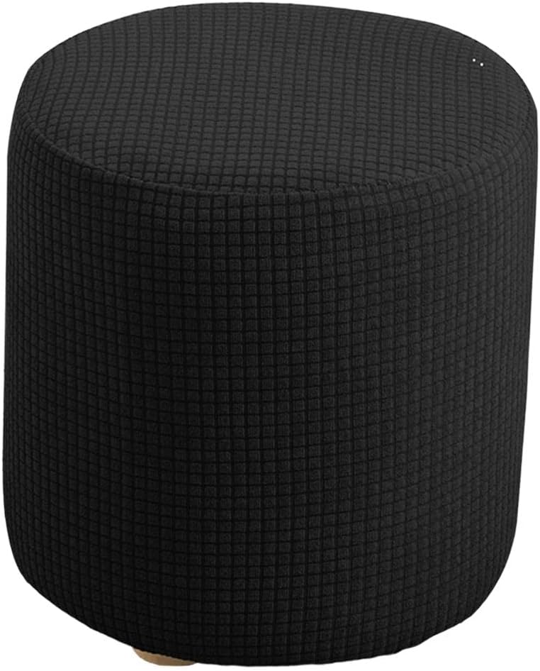Super Stretch Ottoman Covers Slipcover Round Ottoman