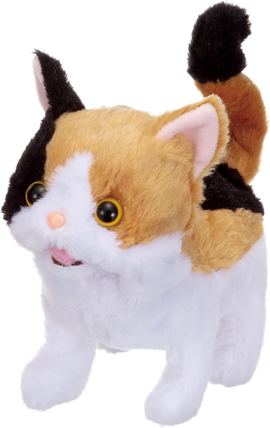 イワヤ(IWAYA) 電動 動物 猫 ぬいぐるみ ゆっくりあるいて、タタタッとダッシュ ピッコリーネ ミケ STマーク認証 3才以上 おもちゃ 電池で動くぬいぐるみ