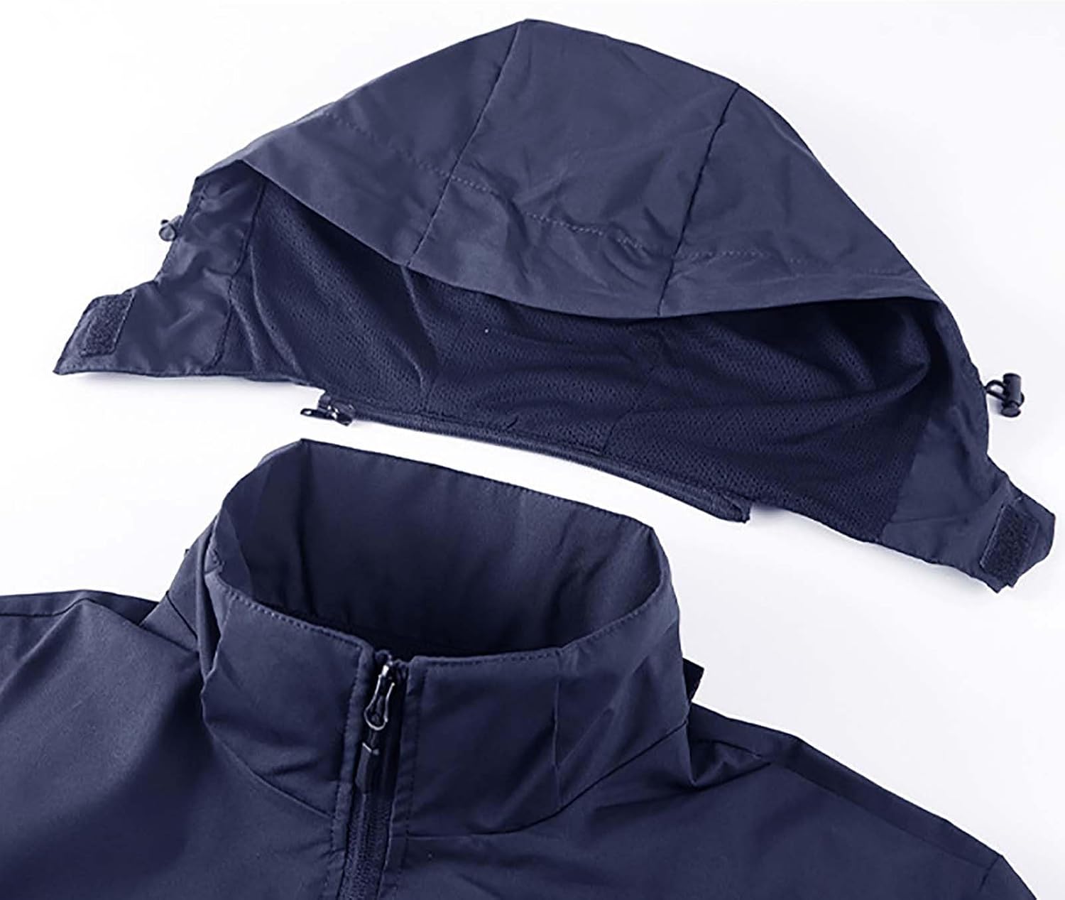 Men's Full Zip Hooded Jacket Casual Long Sleeve Outdoor Shell Coat