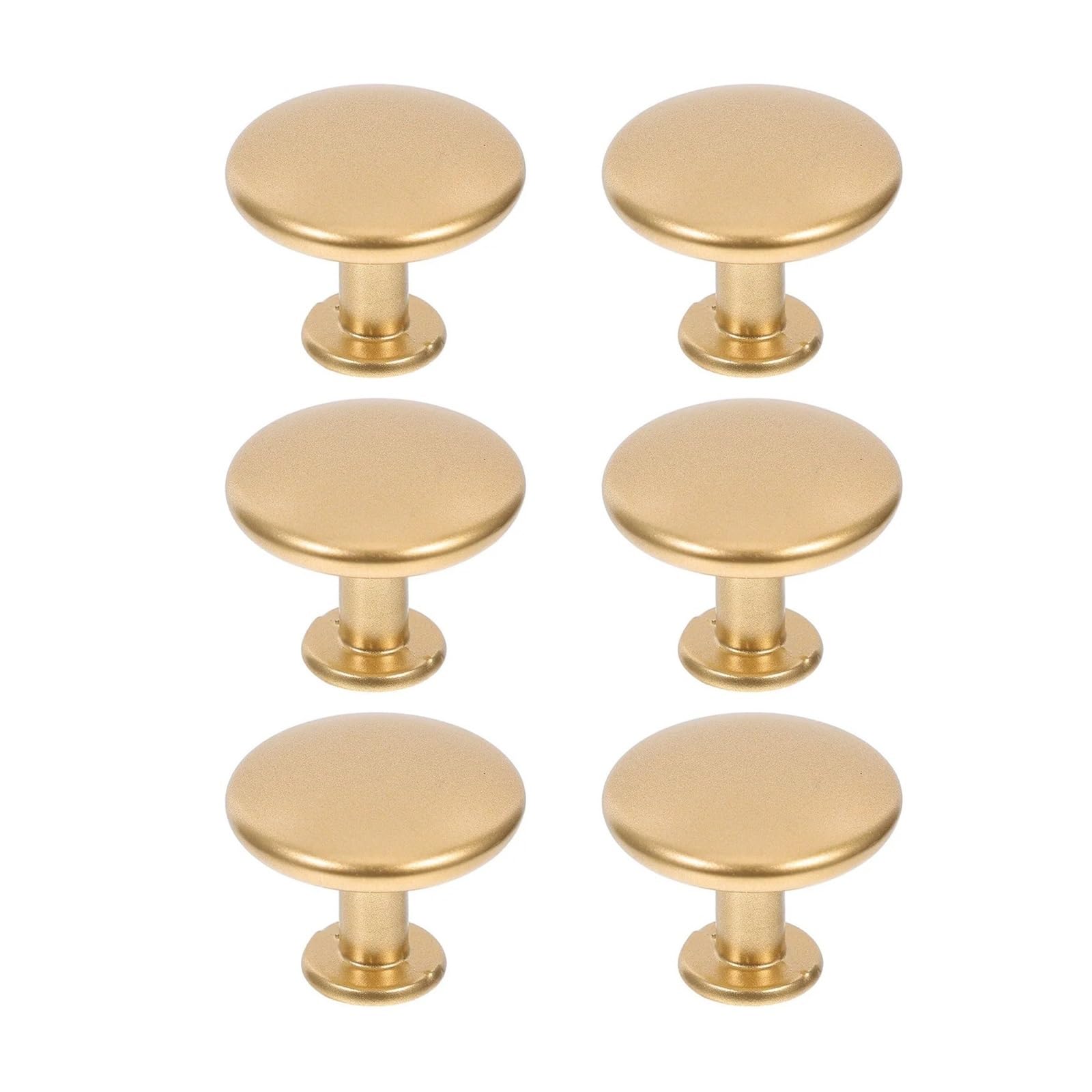 Xavren One Color Round Cabinet Knobs 6Pcs Cabinet Cupboard Drawer Knobs For Dresser