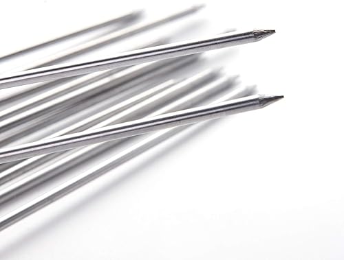 Miniatura 8 de IMEEA Brochetas dobles para asar a la parrilla, brochetas gruesas de acero inoxidable para pinchos de barbacoa con mango de madera, 16.5 pulgadas