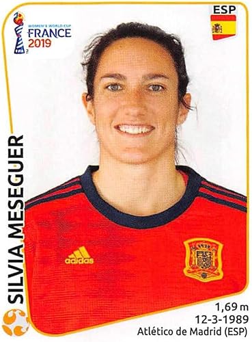 2019 Panini FIFA Women's World Cup France Album Stickers (Individual Sticker Only) Soccer #153 Silvia Meseguer Spain 2 Inch by 2 12 Inch Collectible