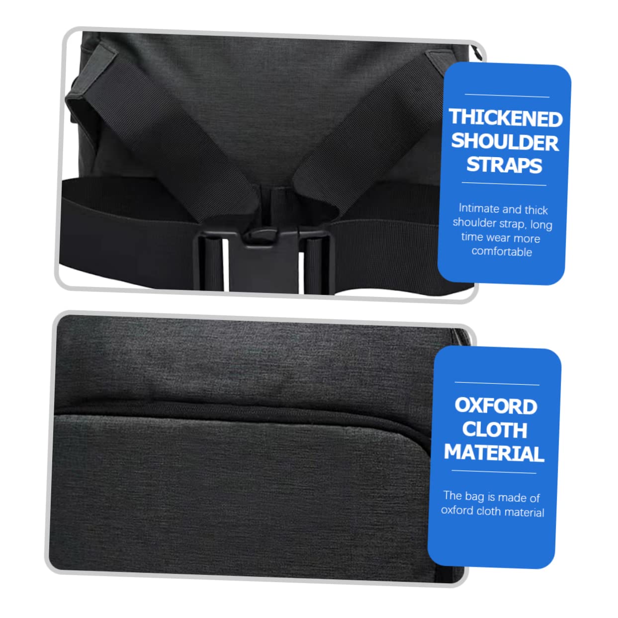 Borsa per Fotocamera Reflex a Tracolla Oxford, Cerniera e Imbottitura Spessa, per Campeggio e Viaggio