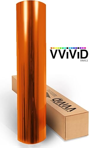 Miniatura 2 de VViViD láminas de vinilo para coloración de ventana, transparentes, coloridas, Anaranjado