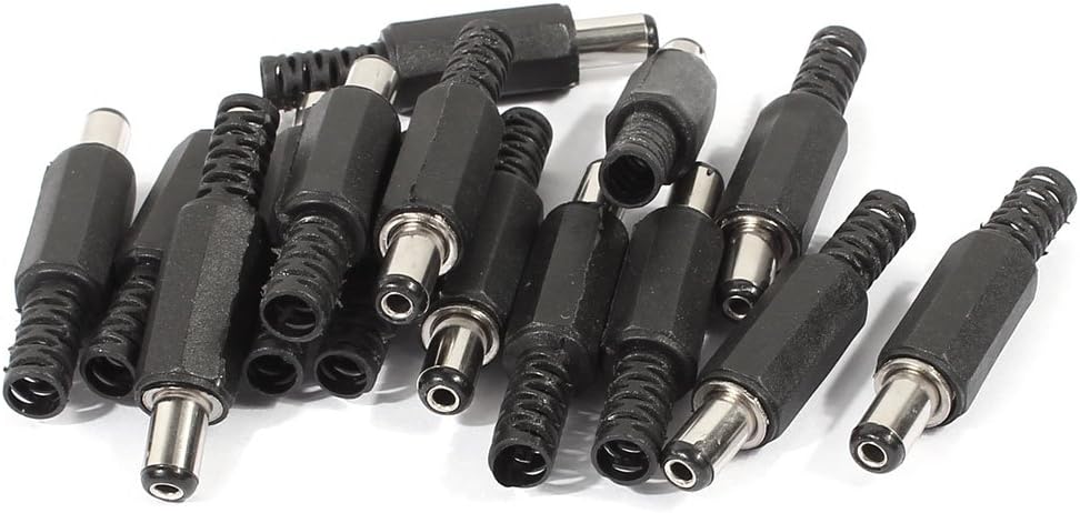 DC Mâle Connecteur 5.5mm X 2.1mm X 14mm Puissance Câble Jack Adaptateur Coupleur Noir 20pcs DC Mâle Connecteur 5.5mm X 2.1mm X 14mm Puissance Câble Jack Adaptateur Coupleur Noir 20pcs