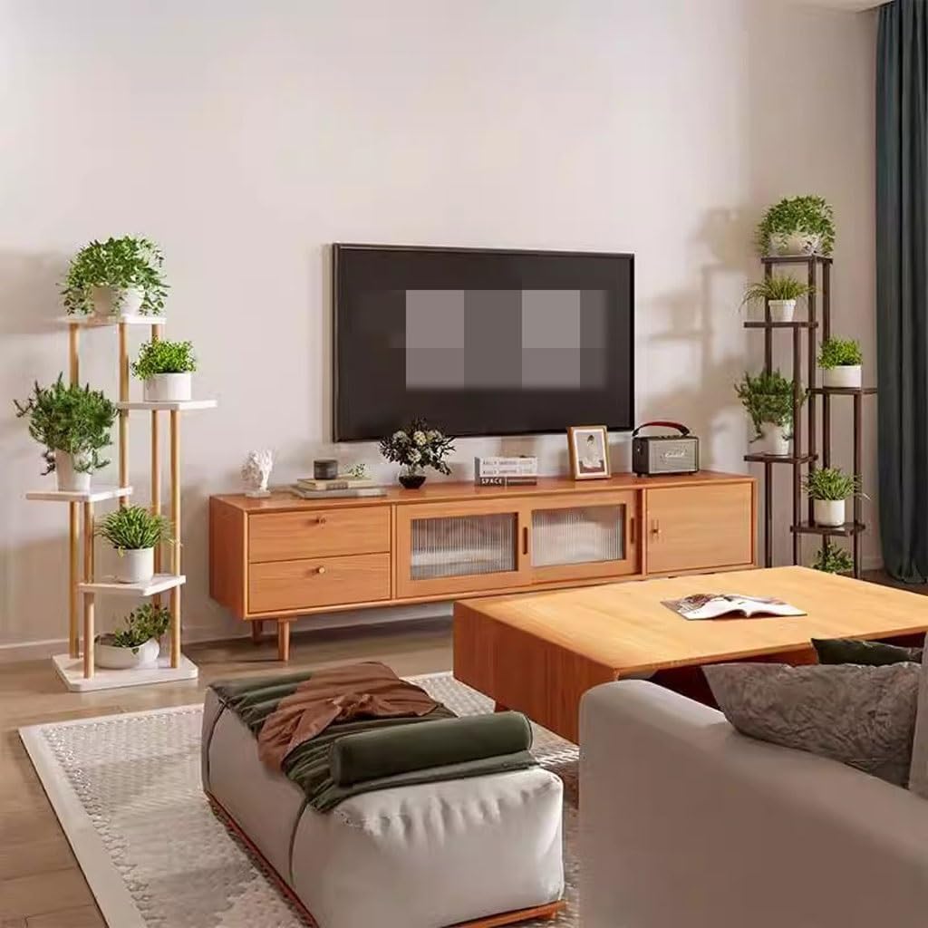 Tiered Plant Stand Indoor Solid Wood Multi-layer Plant Stand For Flower Pot Rack For Home Living Room Floor-standing Storage Rack Outdoor Plant Stands For Patio