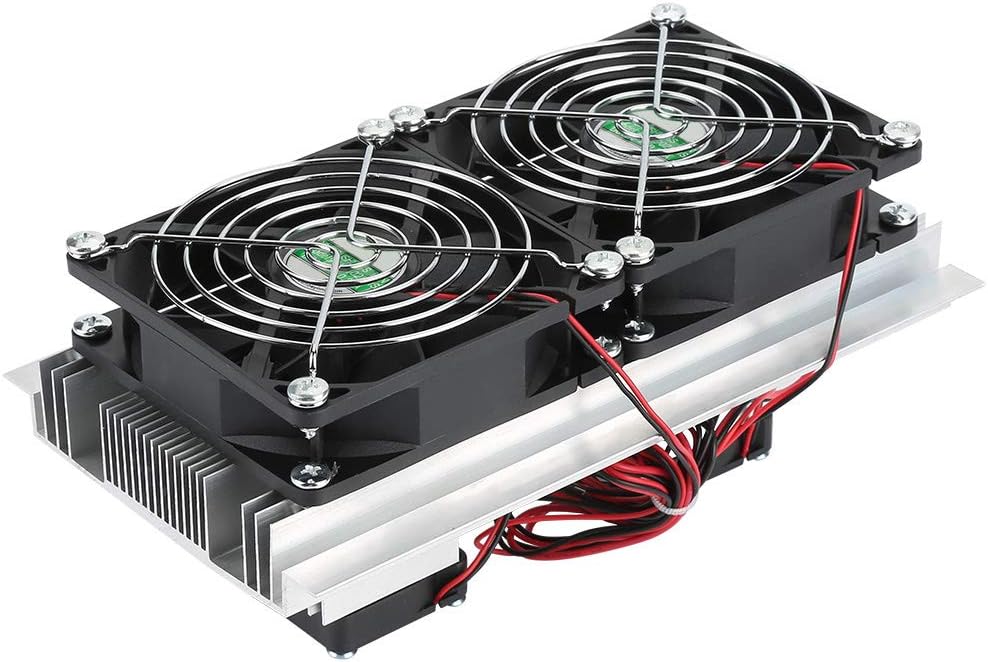 12V Compact Refrigeration Cooling Systems Air Conditioning Systems with Miniature,Thermoelectric Cooler,Semiconductor Refrigeration Cooling Device Thermoelectric Cooler 12A 12V DIY Refrigeration