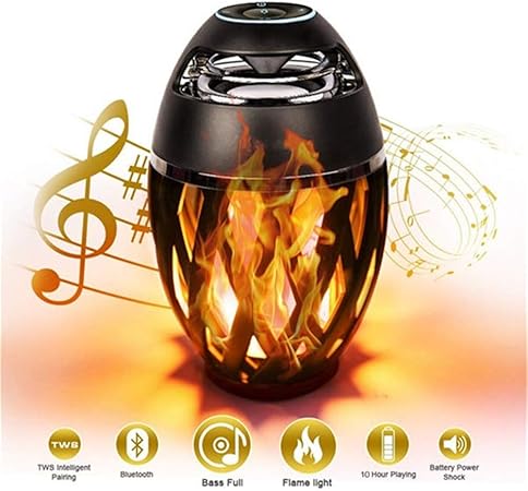 Amazon Ledフレームスピーカー Ip65防水 ステレオスピーカー Hdオーディオおよび拡張ベース付き Iphone Ipad Android ナイトライトランプ用 ブラック Zxx ポータブルスピーカー